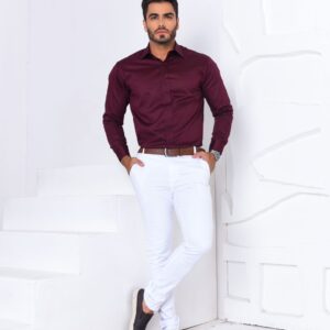 Camisa Elegância Bordeaux